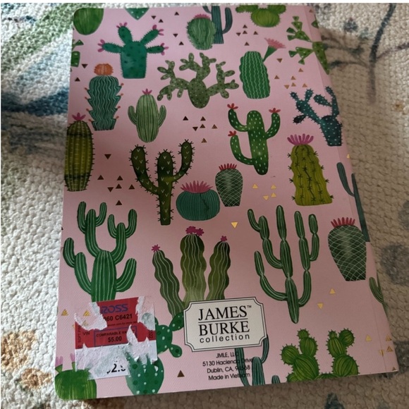 Pink Cactus Patterned Notebook - Picture 4 of 4